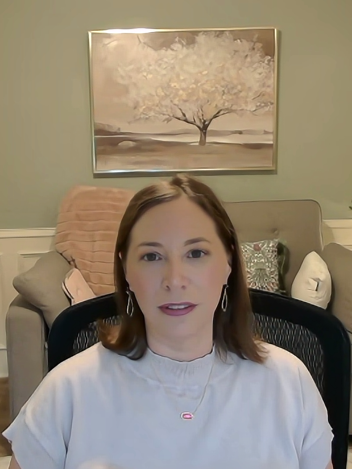 Erica Gould conducting a virtual therapy session
